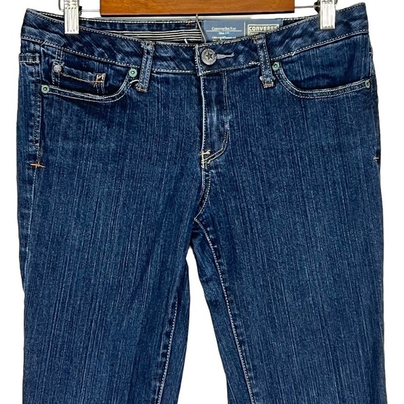 CONVERSE ONE-STAR MEDIUM WASH STRAIGHT LEG‎ JEANS WOMEN'S SIZE 8 - Picture 2 of 14